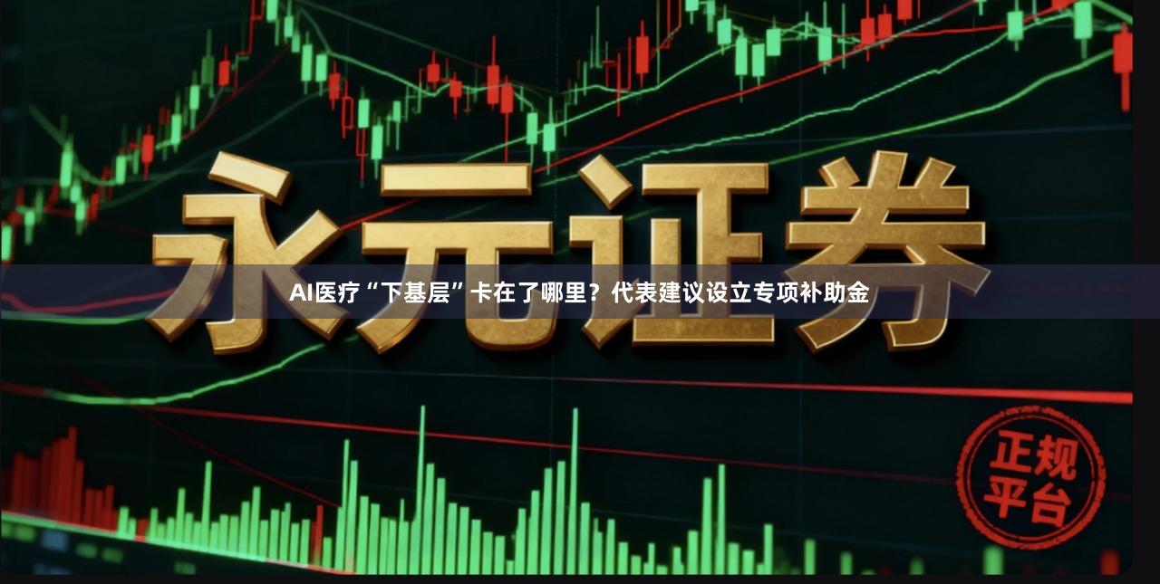 AI医疗“下基层”卡在了哪里？代表建议设立专项补助金