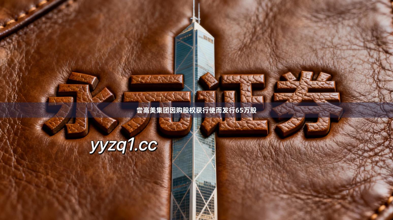 尝高美集团因购股权获行使而发行65万股